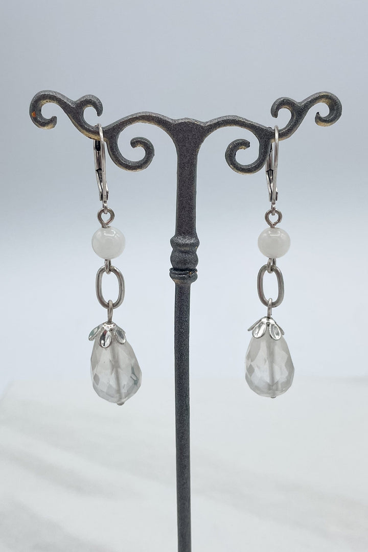 Lucille Beaded Lever Back Earrings