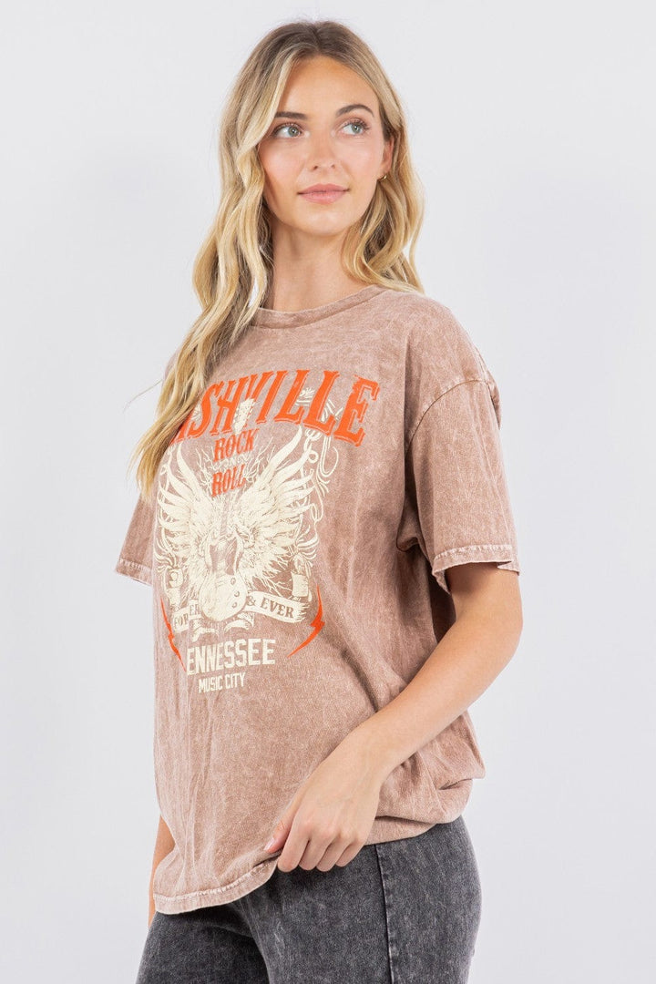 Mineral Washed Rock N' Roll Nashville Tee