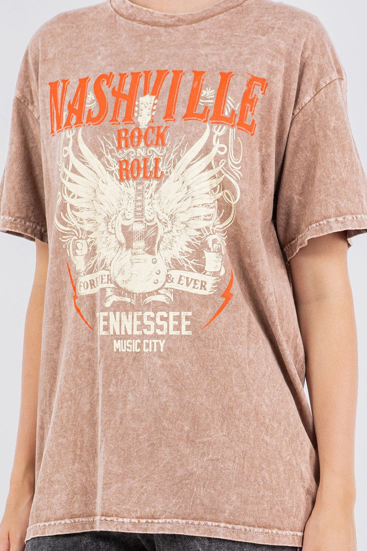 Mineral Washed Rock N' Roll Nashville Tee