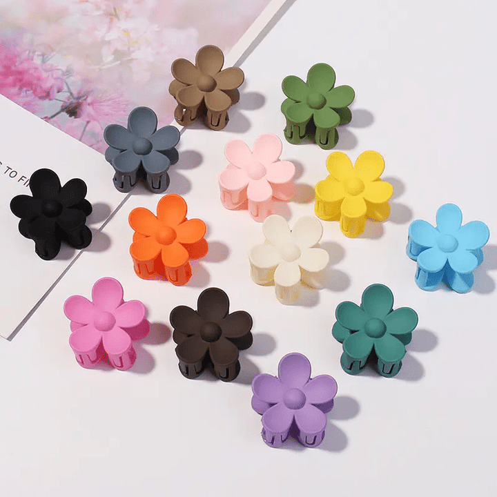 Mini Frosted Flower Hair Clip