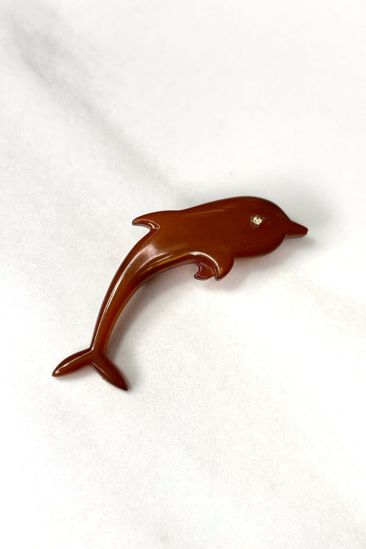 Retro Buch + Deichmann Dolphin Pin Brooch