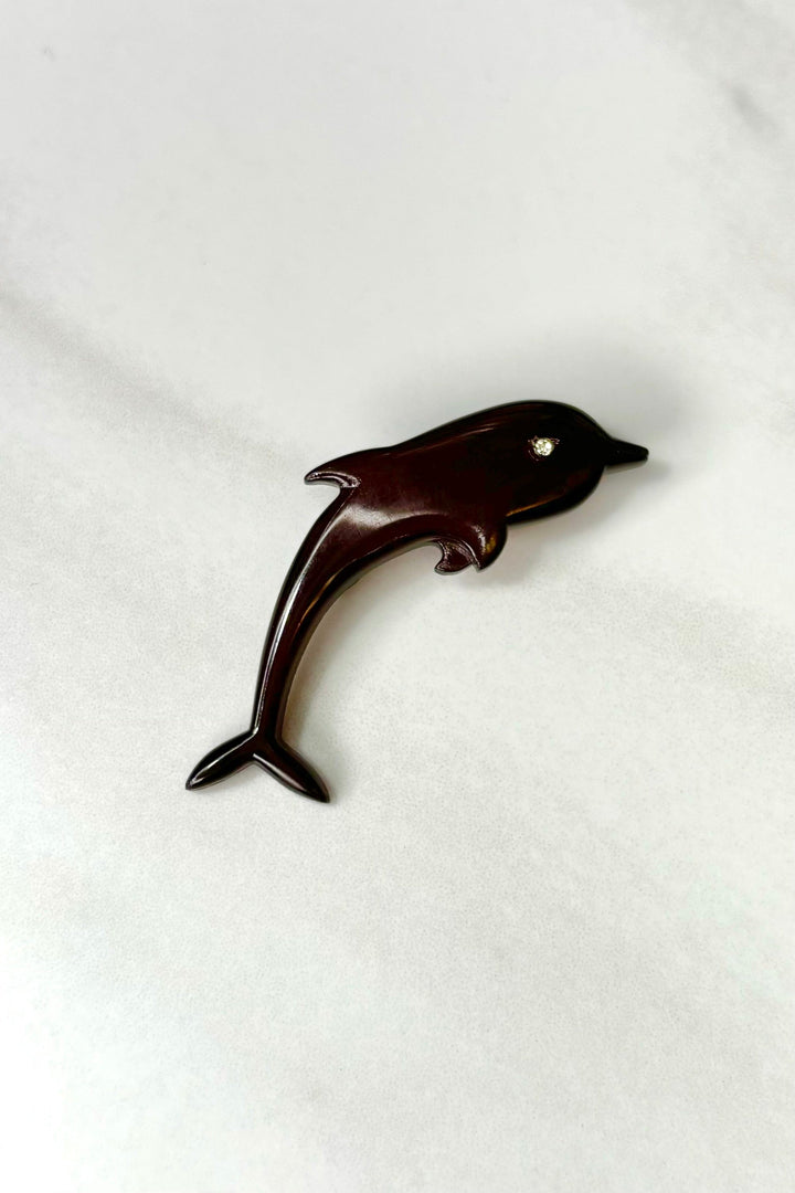 Retro Buch + Deichmann Dolphin Pin Brooch