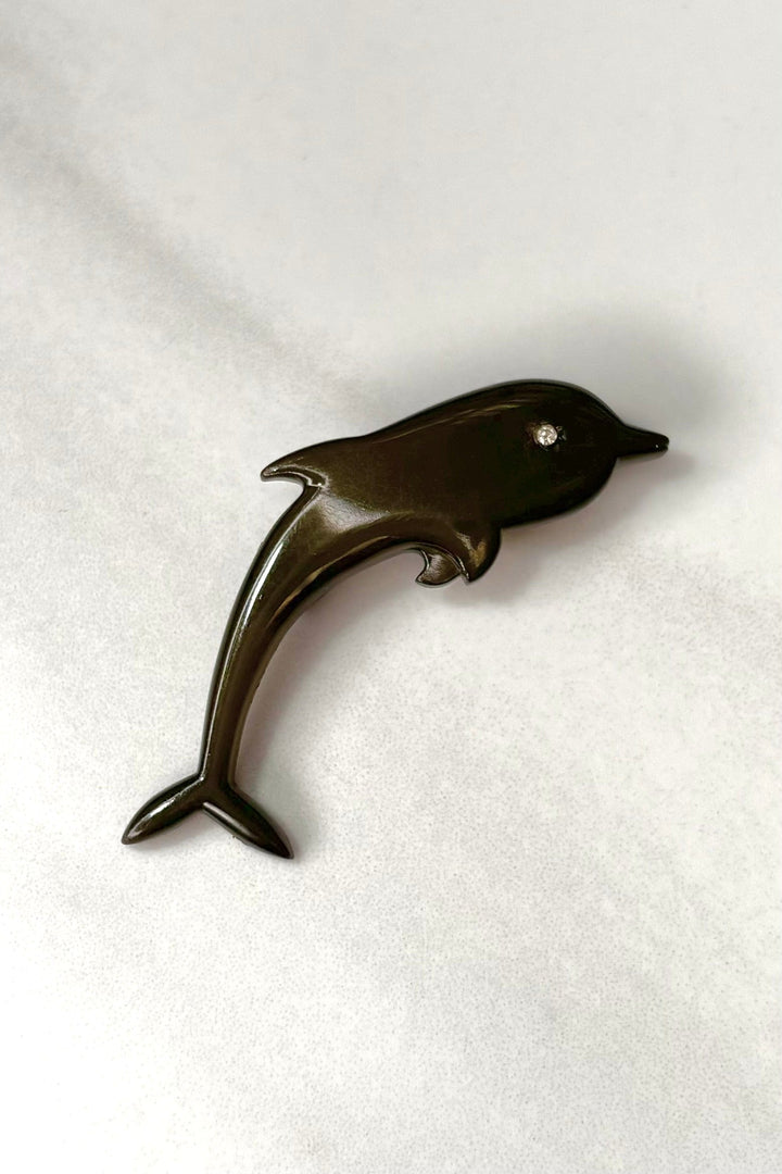 Retro Buch + Deichmann Dolphin Pin Brooch