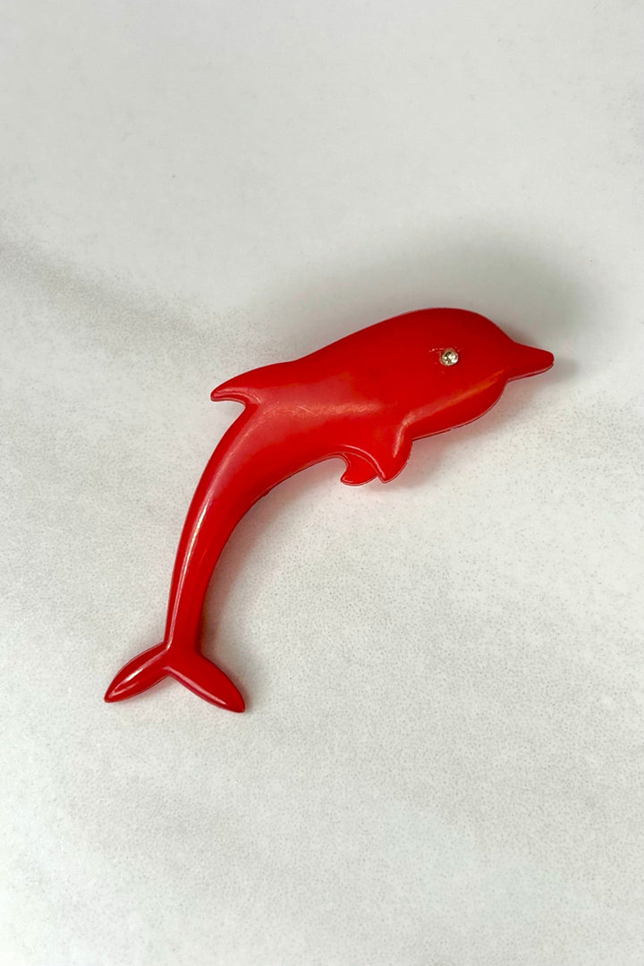 Retro Buch + Deichmann Dolphin Pin Brooch