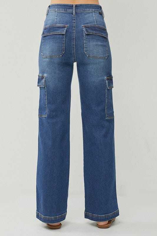 Risen High Rise Wide Cargo Jeans