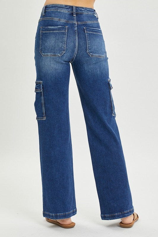 Risen High Rise Wide Cargo Jeans