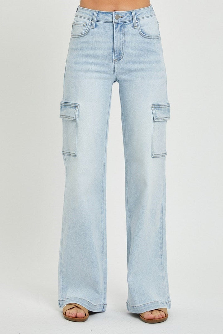 Risen High Rise Wide Cargo Jeans