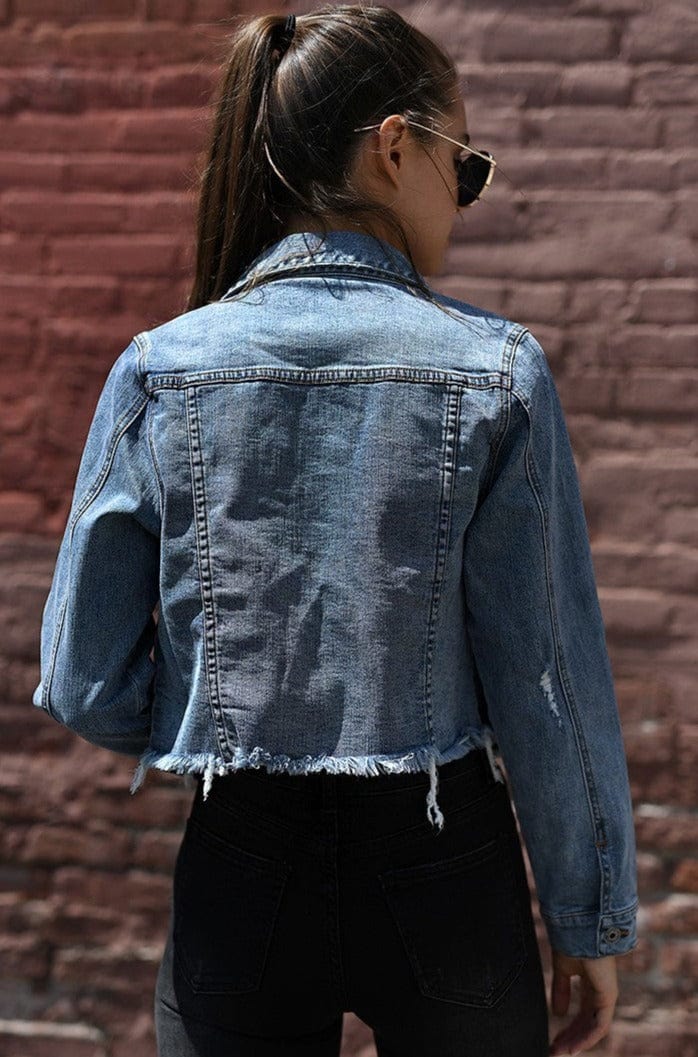 Risen Jeans Distressed Vintage Jacket