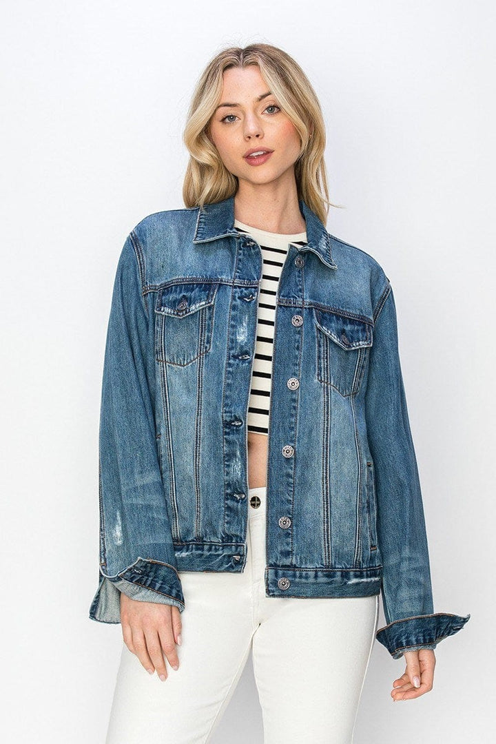 Risen Jeans Relaxed Fit Vintage Denim Jacket