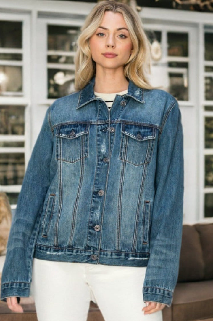 Risen Jeans Relaxed Fit Vintage Denim Jacket