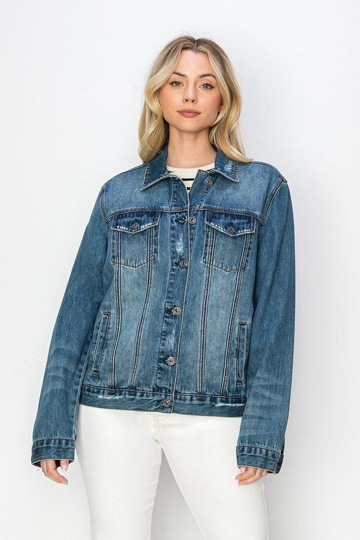 Risen Jeans Relaxed Fit Vintage Denim Jacket