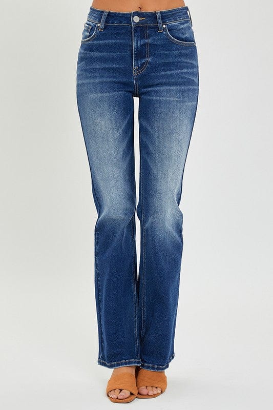 Risen Mid Rise Relaxed Bootcut Jeans