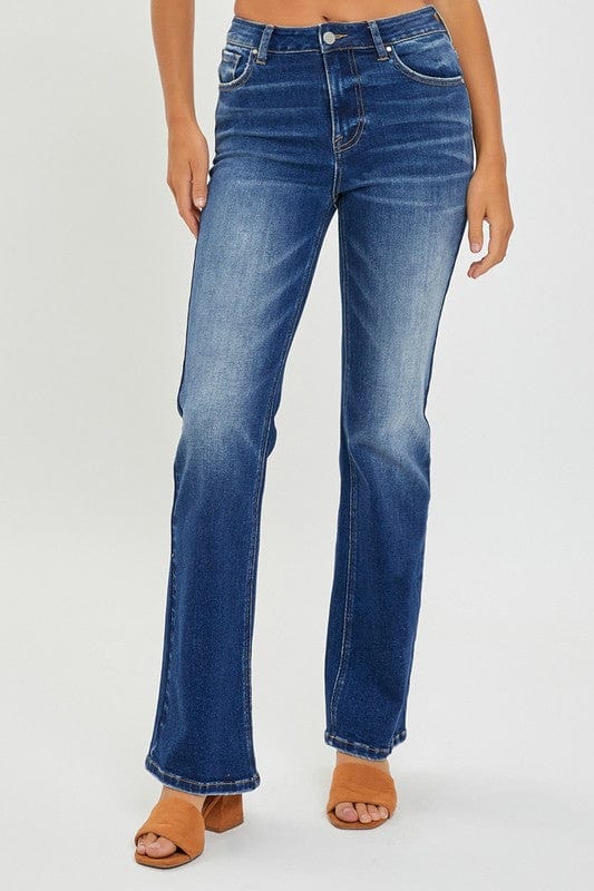 Risen Mid Rise Relaxed Bootcut Jeans