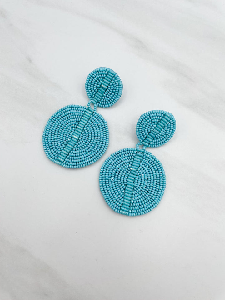 Round Beaded Earrings