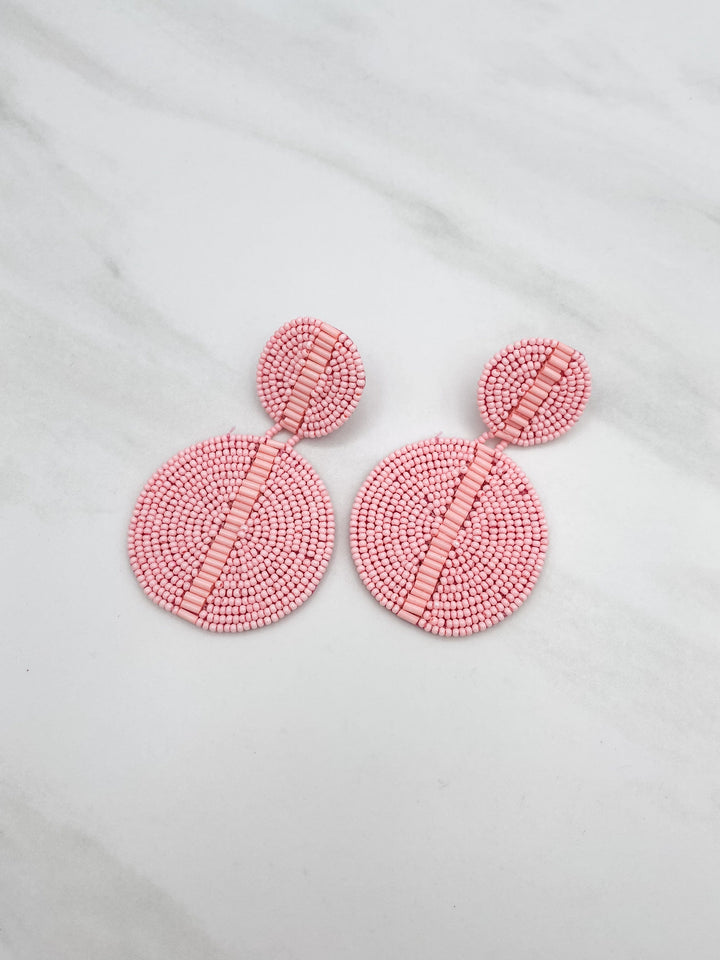 Round Beaded Earrings