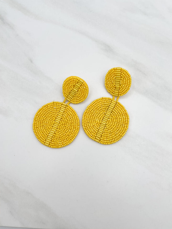 Round Beaded Earrings