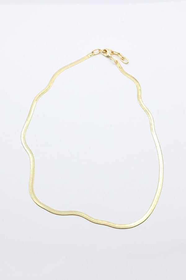 Snake Chain Single Strand Necklace