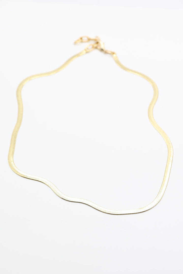 Snake Chain Single Strand Necklace