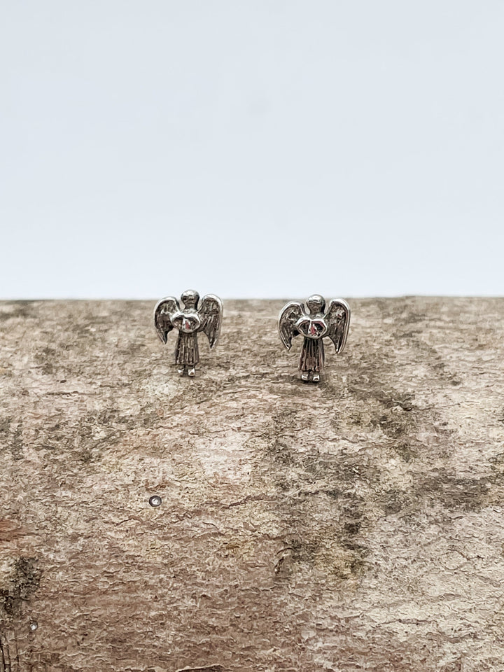 Sterling Silver Angel Studs