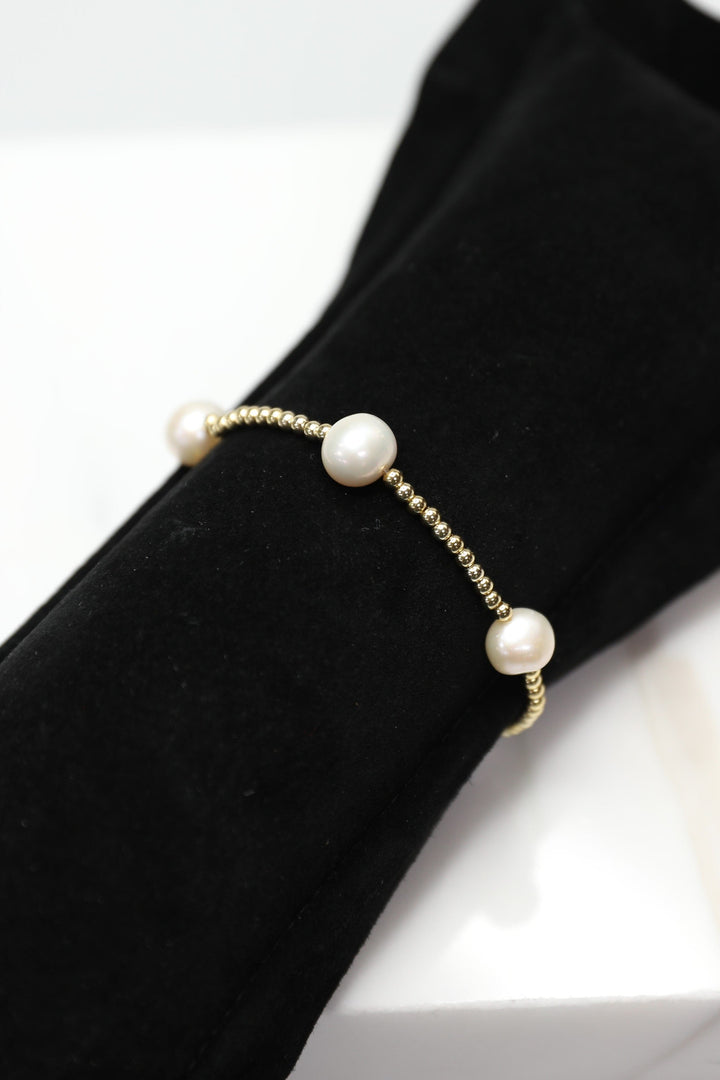 Sterling Silver Bracelet with Freshwater Pearls