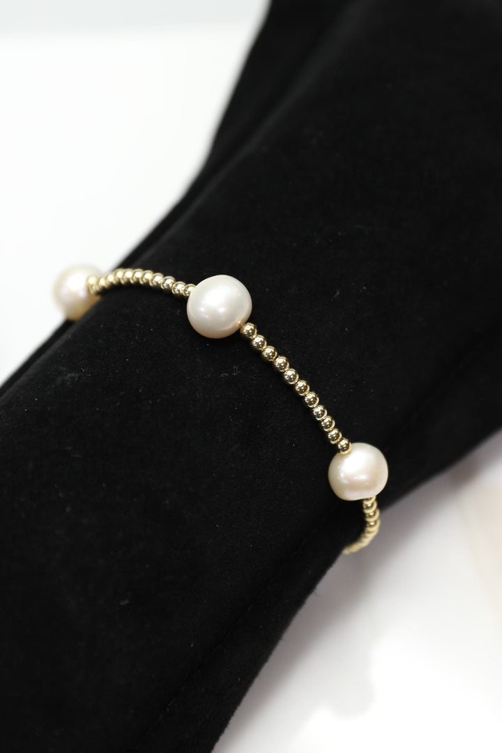 Sterling Silver Bracelet with Freshwater Pearls