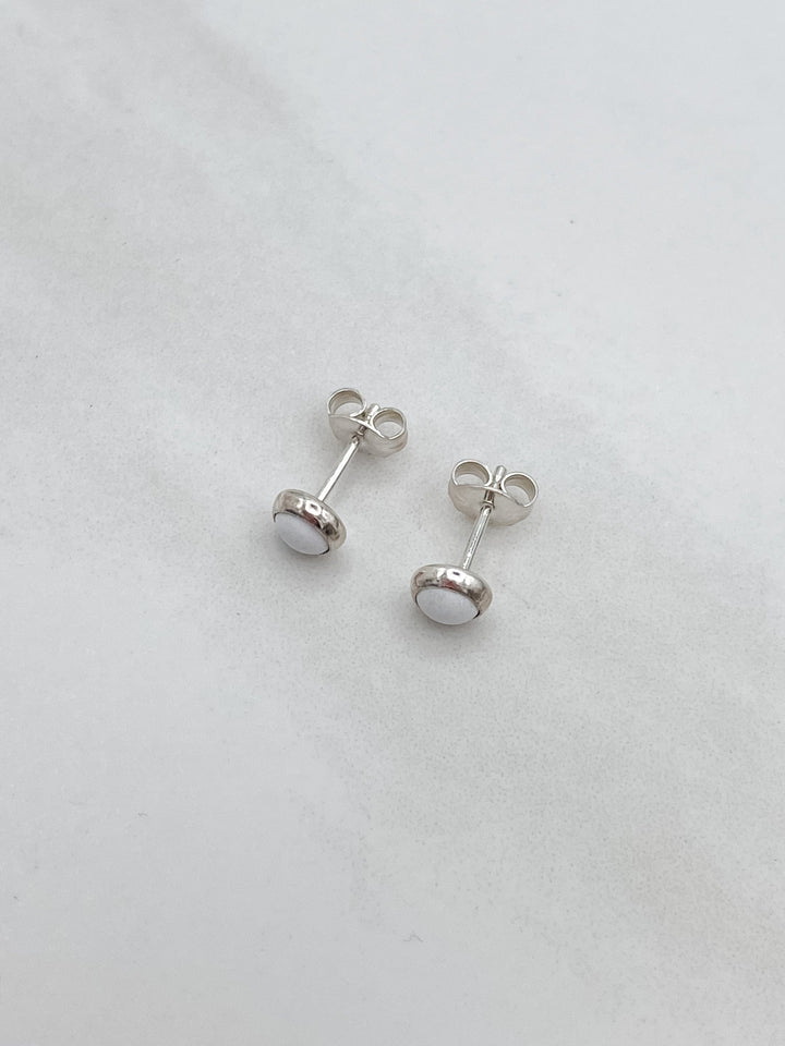 Sterling Silver Stud Earring with 5mm Stone