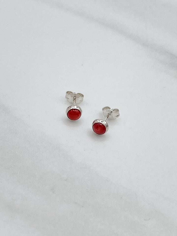 Sterling Silver Stud Earring with 5mm Stone