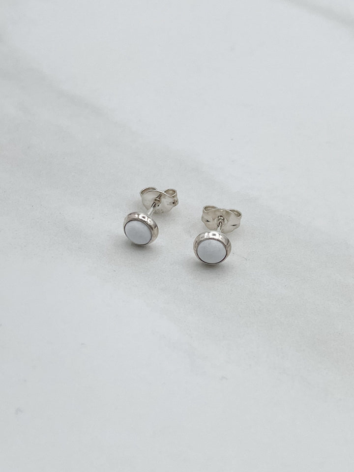 Sterling Silver Stud Earring with 5mm Stone