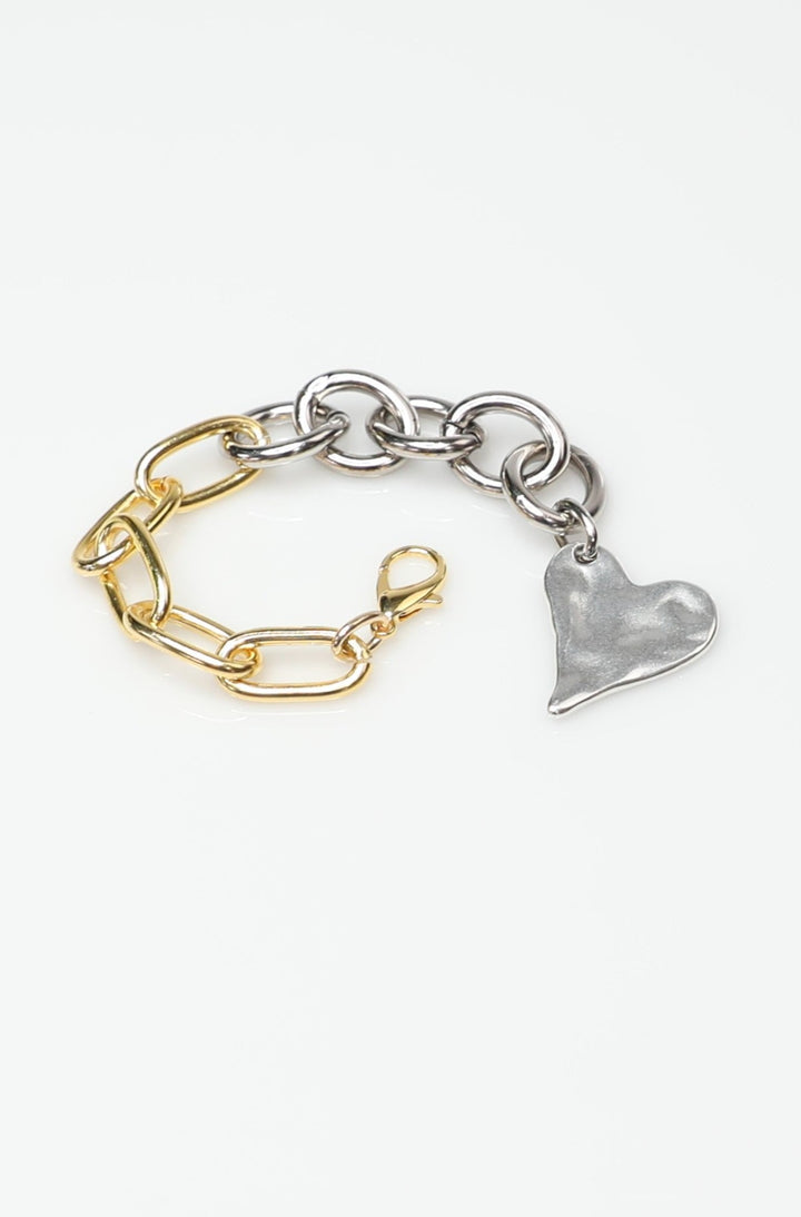 Suki Bracelet Handmade with Chain and Heart Charm