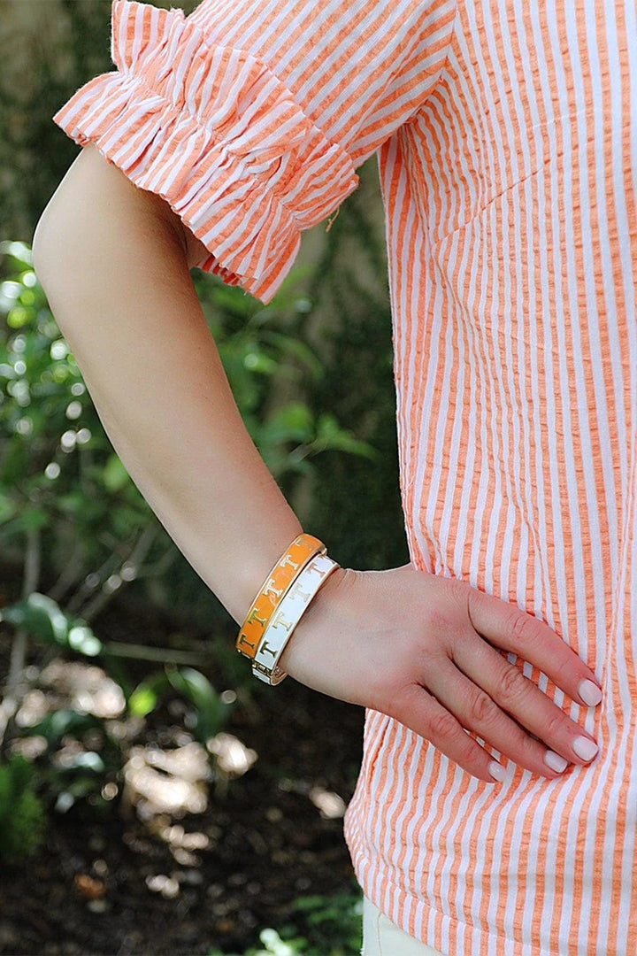 Tennessee Volunteers Enamel Logo Hinge Bangle