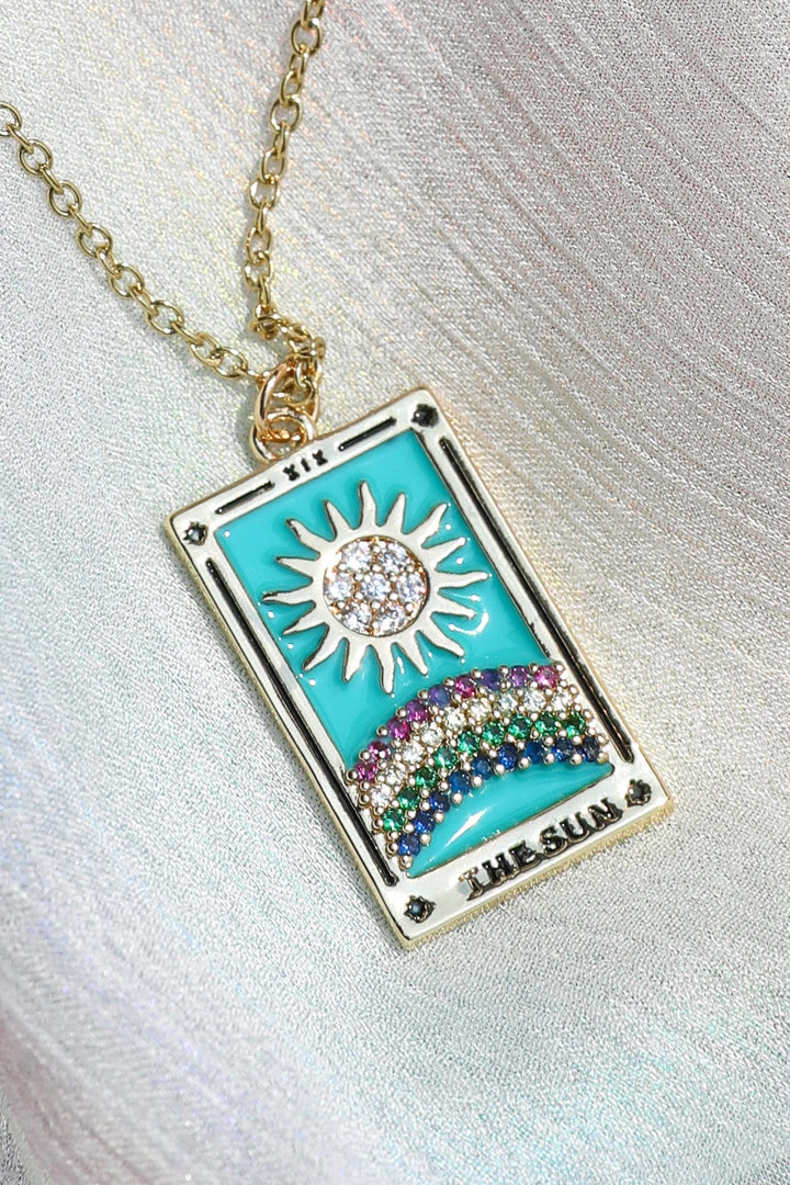 The Sun Tarot Card Necklace