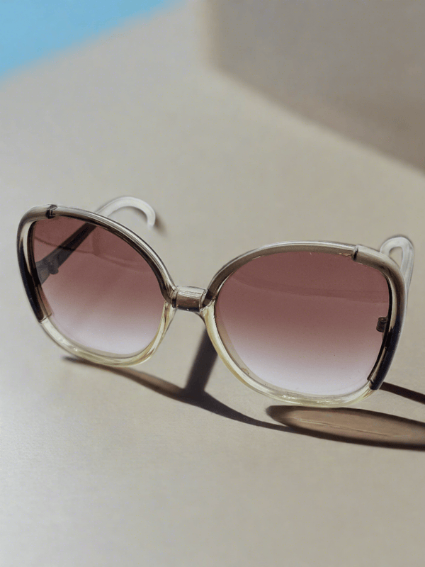 Women's Vintage French Oval Shaped Sunglasses