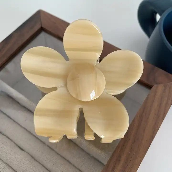 XL Acetate Flower Hair Clip Claw