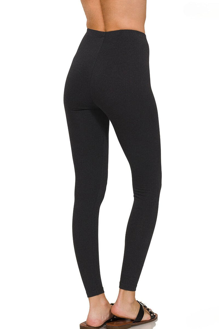 Zenana Premium Cotton Full Length Cotton Leggings