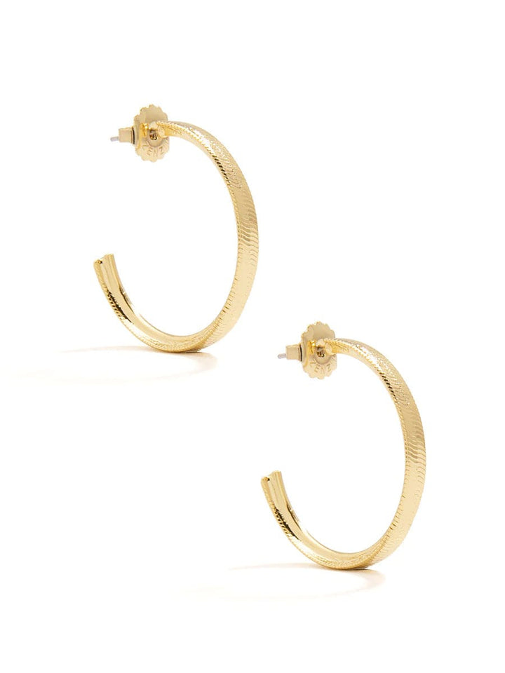 Zenzii Metal Plated Open Hoop Earrings