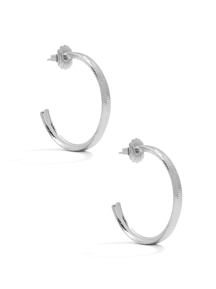 Zenzii Metal Plated Open Hoop Earrings