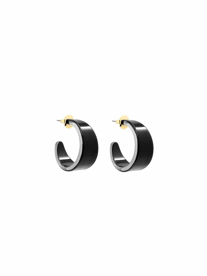 Zenzii Small Lightweight Resin Hoop Earring