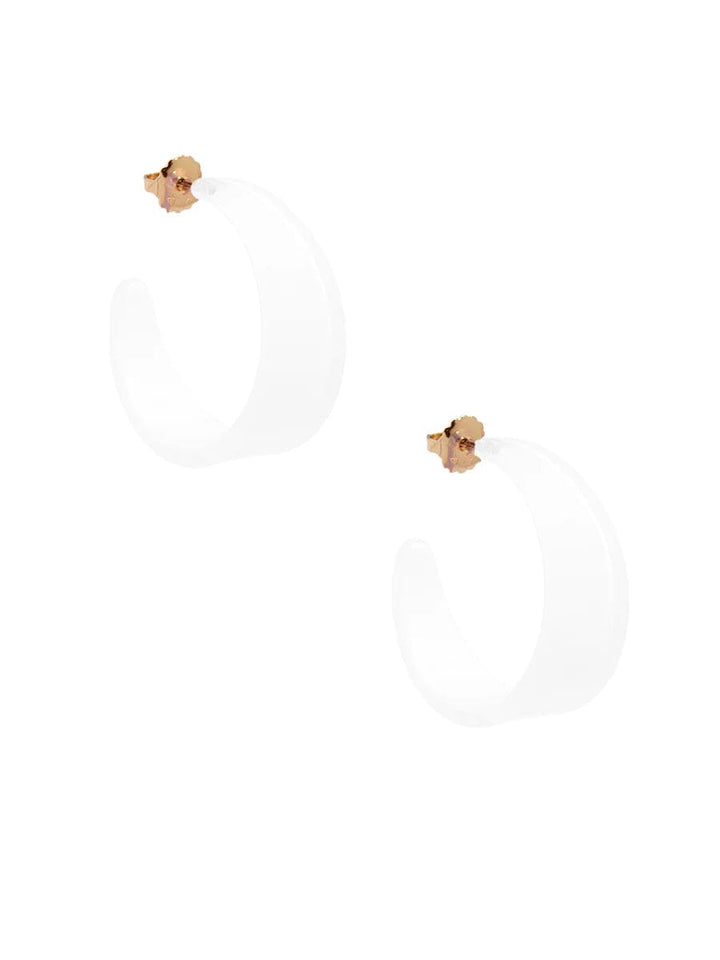 Zenzii Women's Open Hoop Earring Composed of Lightweight Resin