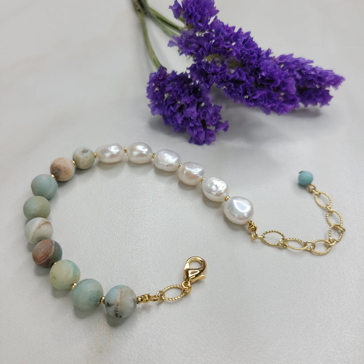 Alya Bracelet Handmade with Amazonite