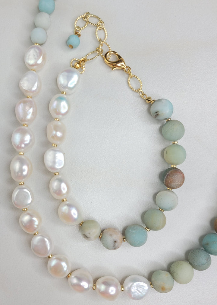 Alya Bracelet Handmade with Amazonite