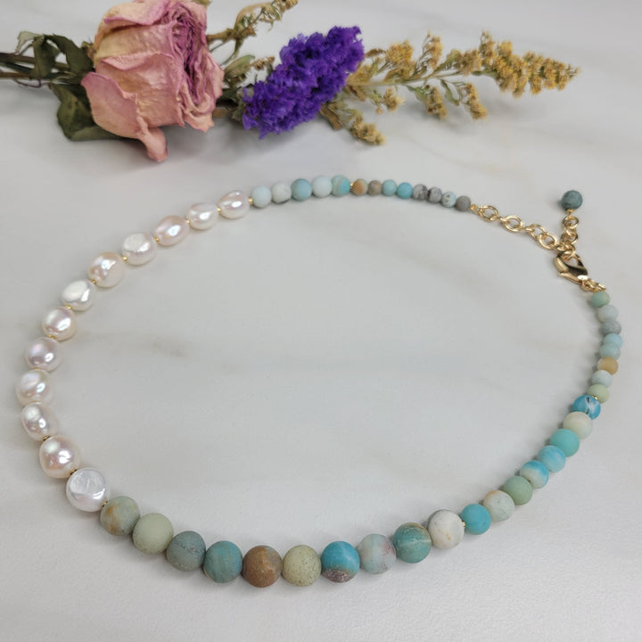 Alya Necklace with Freshwater Pearls