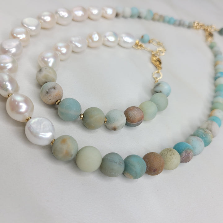 Alya Necklace with Freshwater Pearls