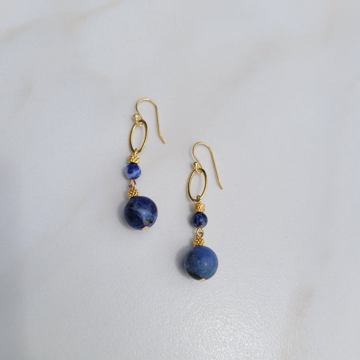 Annwn Blue Lapis Earrings