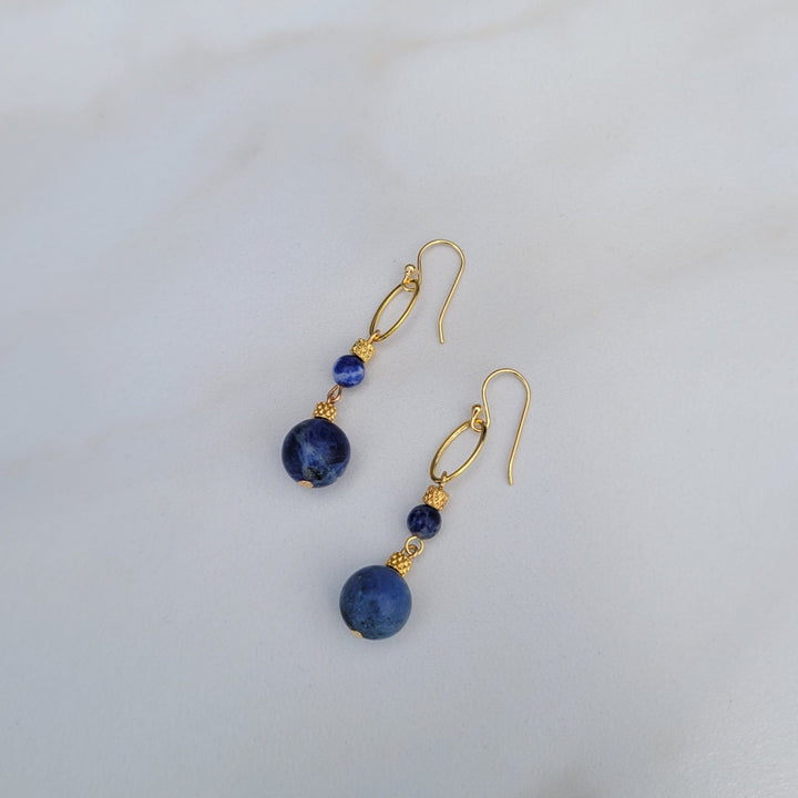 Annwn Blue Lapis Earrings