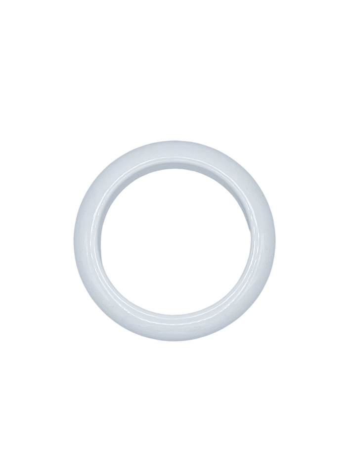 Big White Bangle Bracelet