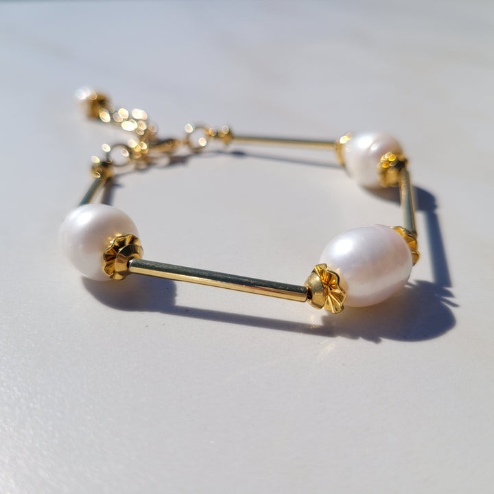 Blessed Be Pearl Bracelet