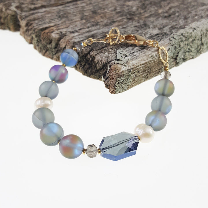 Blue Magic Bracelet with Crystal