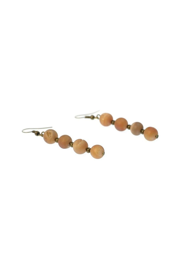 Champagne Druzy Drop Earrings