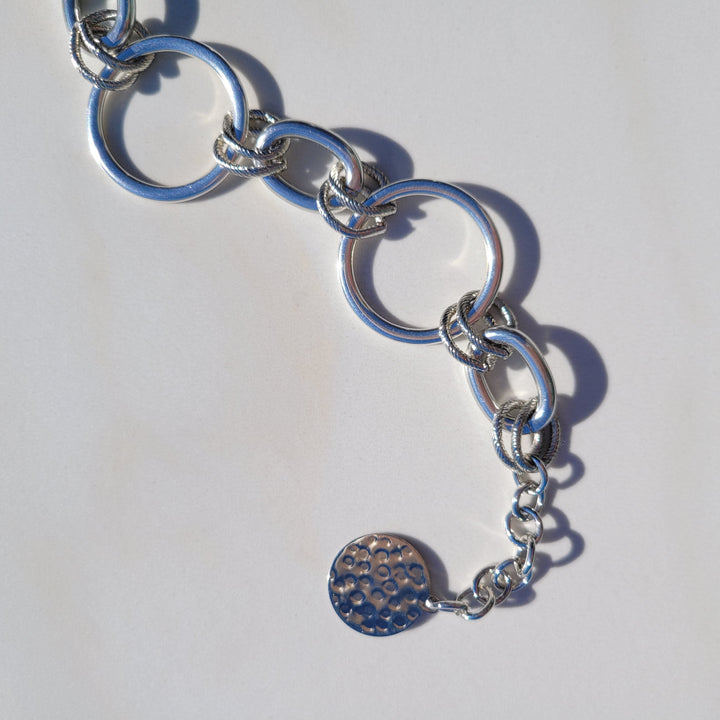 City Lights Silver Chain Link Bracelet