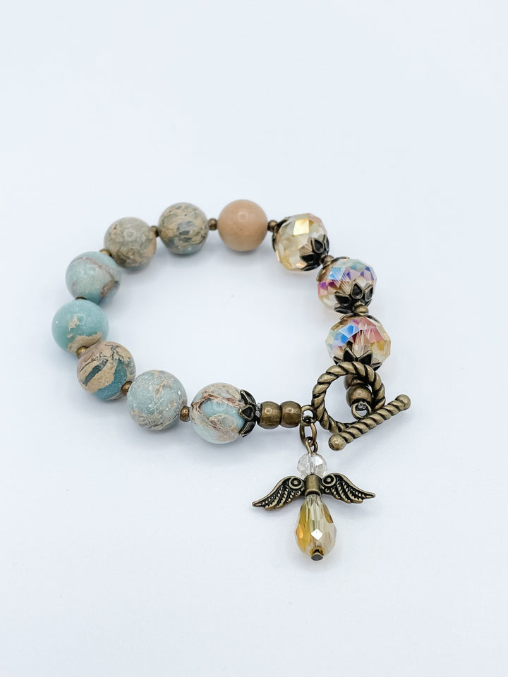 Crystal and Stone Bracelet